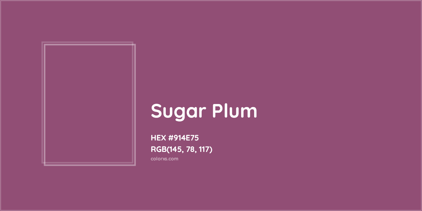 HEX #914E75 Sugar Plum Color - Color Code