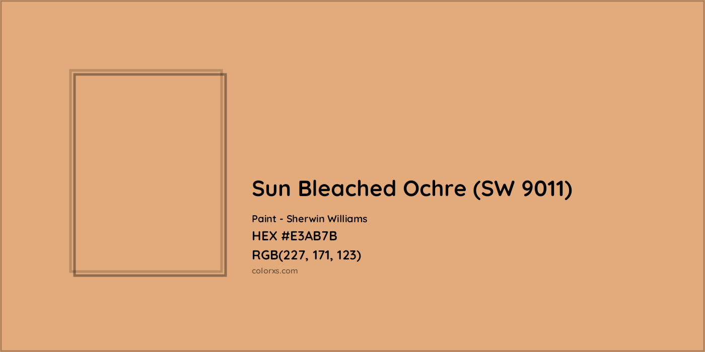HEX #E3AB7B Sun Bleached Ochre (SW 9011) Paint Sherwin Williams - Color Code