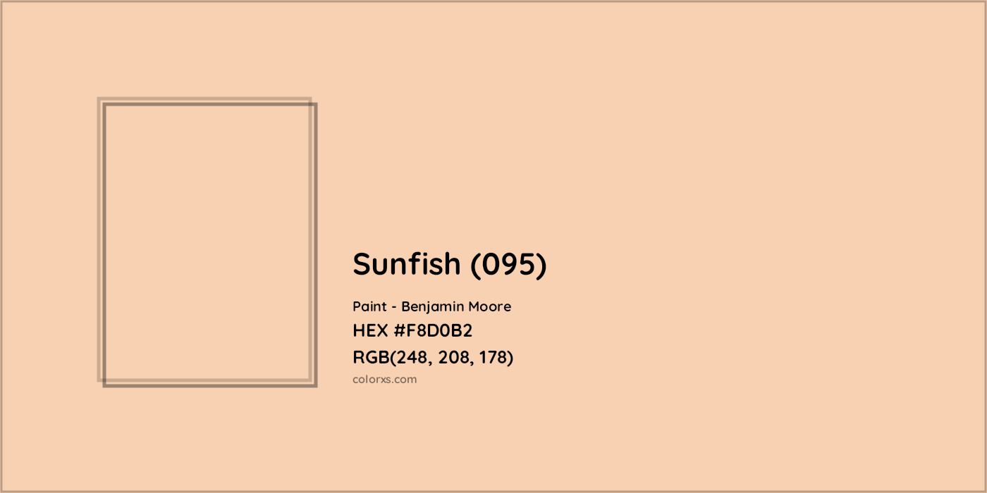 HEX #F8D0B2 Sunfish (095) Paint Benjamin Moore - Color Code