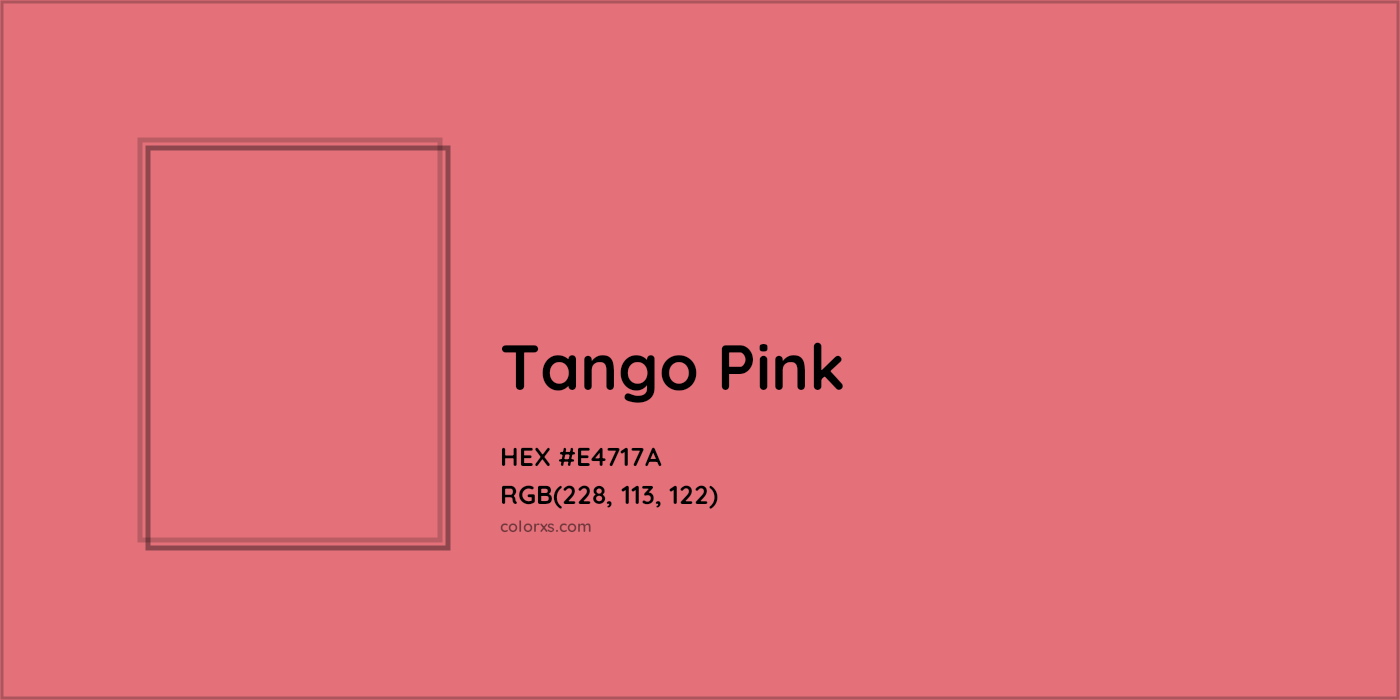 HEX #E4717A Tango Pink Color - Color Code