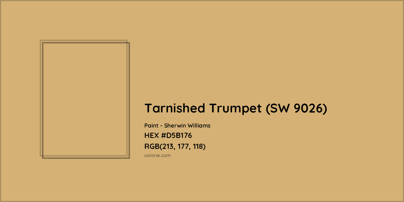 HEX #D5B176 Tarnished Trumpet (SW 9026) Paint Sherwin Williams - Color Code