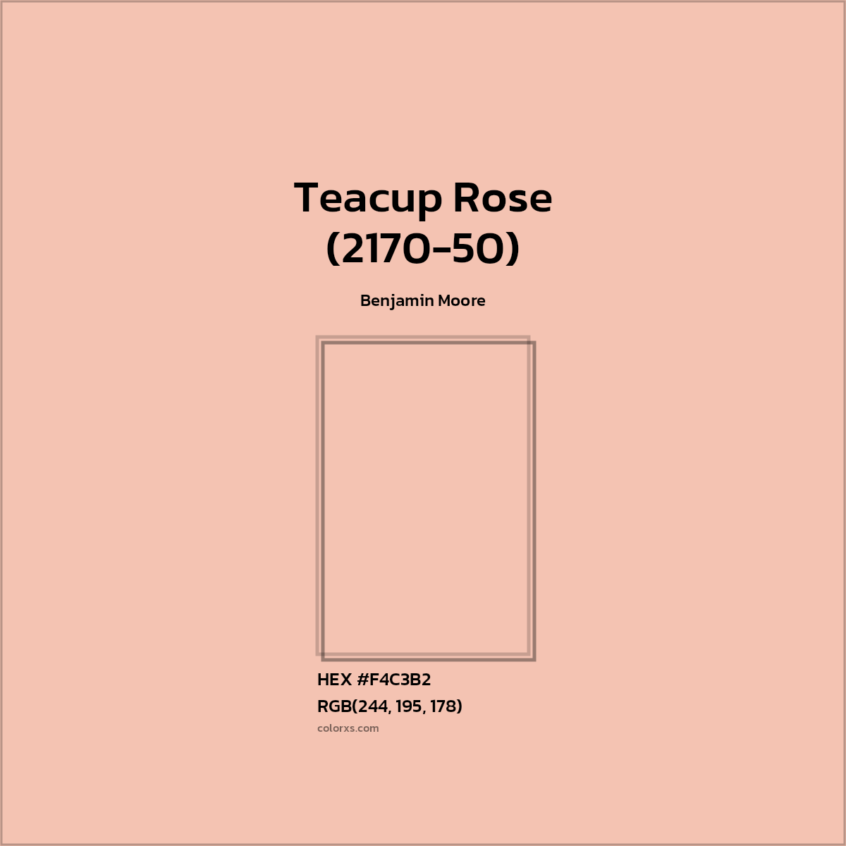 Benjamin Moore Teacup Rose (217050) Paint color codes, similar paints
