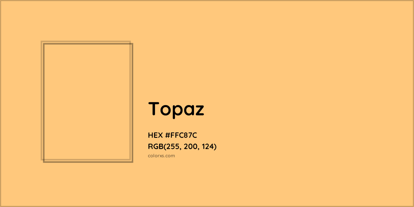HEX #FFC87C Topaz Color - Color Code