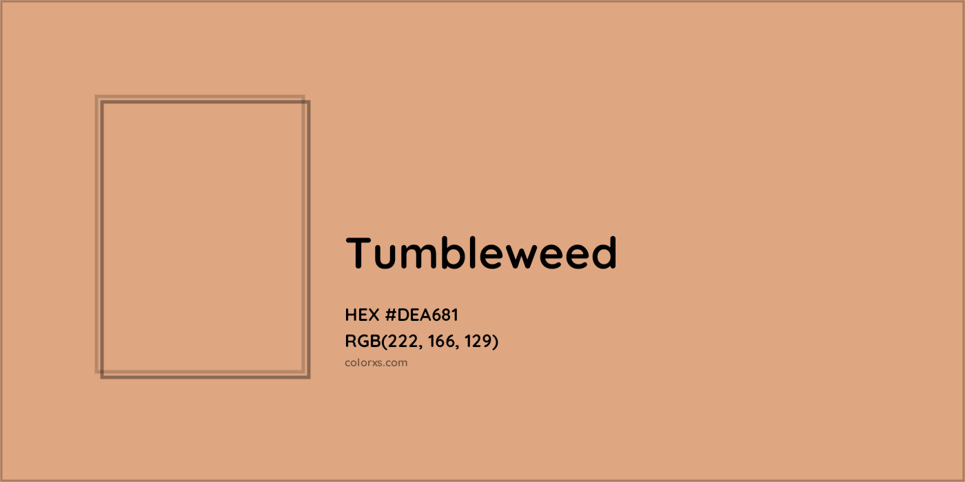 HEX #DEA681 Tumbleweed Color Crayola Crayons - Color Code