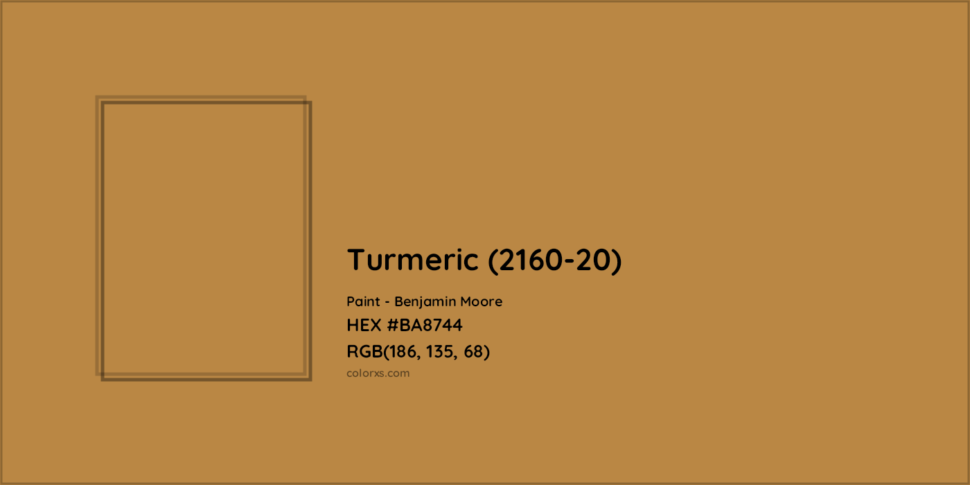 HEX #BA8744 Turmeric (2160-20) Paint Benjamin Moore - Color Code