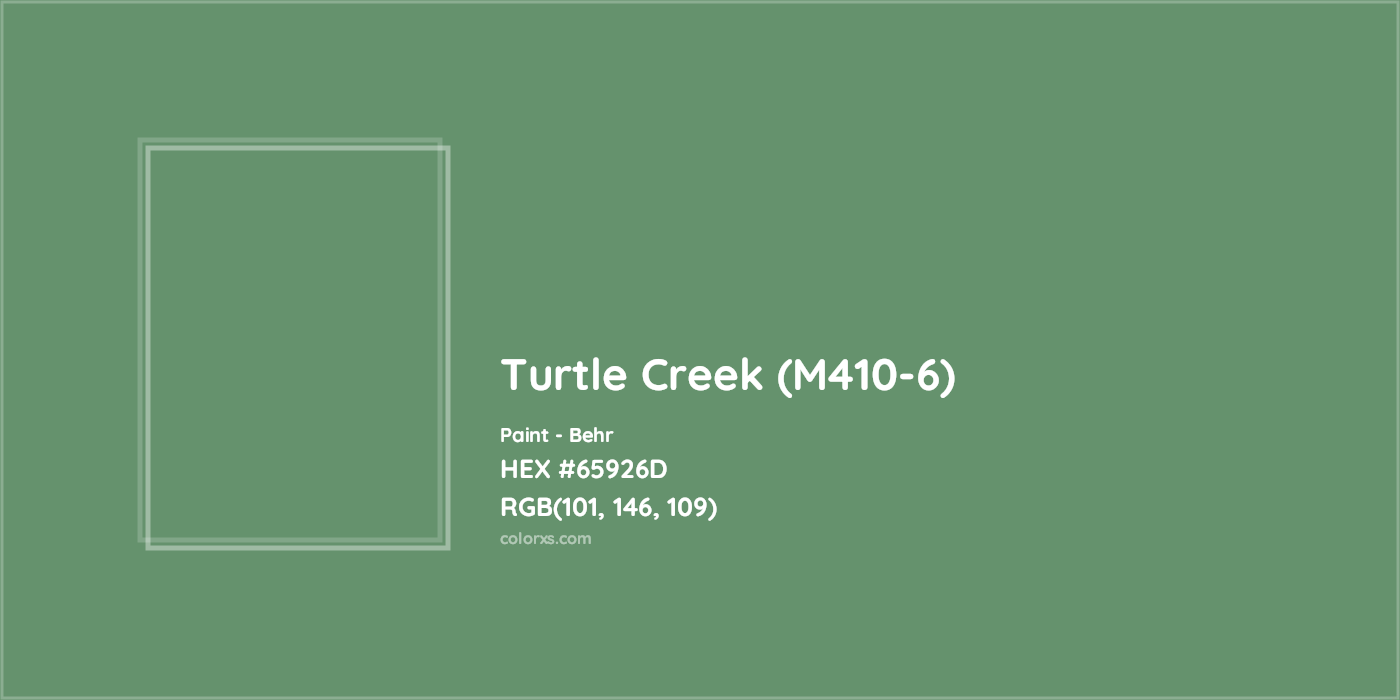 HEX #65926D Turtle Creek (M410-6) Paint Behr - Color Code