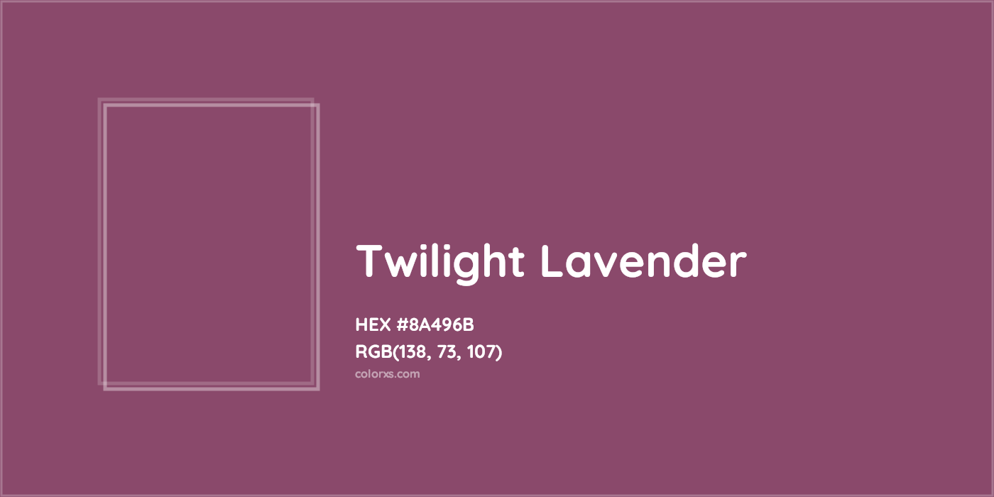 HEX #8A496B Twilight lavender Color - Color Code