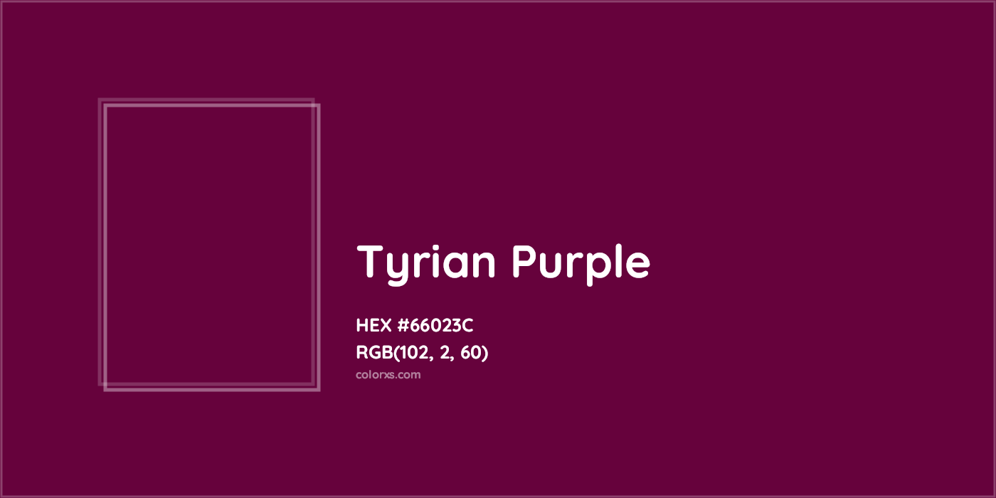 HEX #66023C Tyrian Purple Color - Color Code