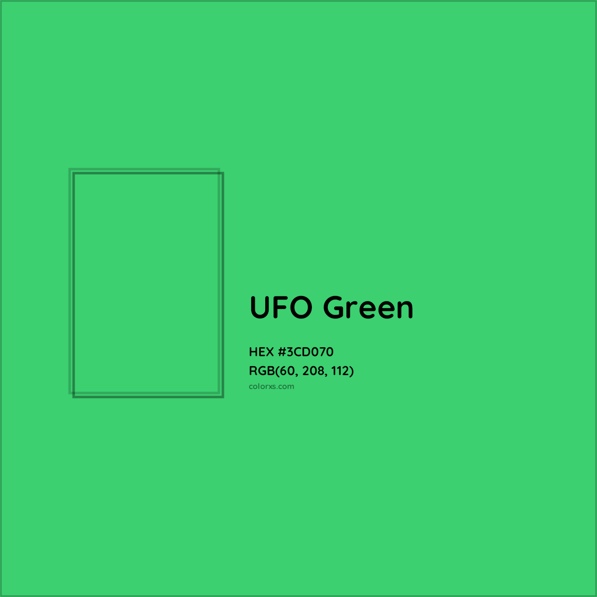 HEX #3CD070 UFO Green Color - Color Code