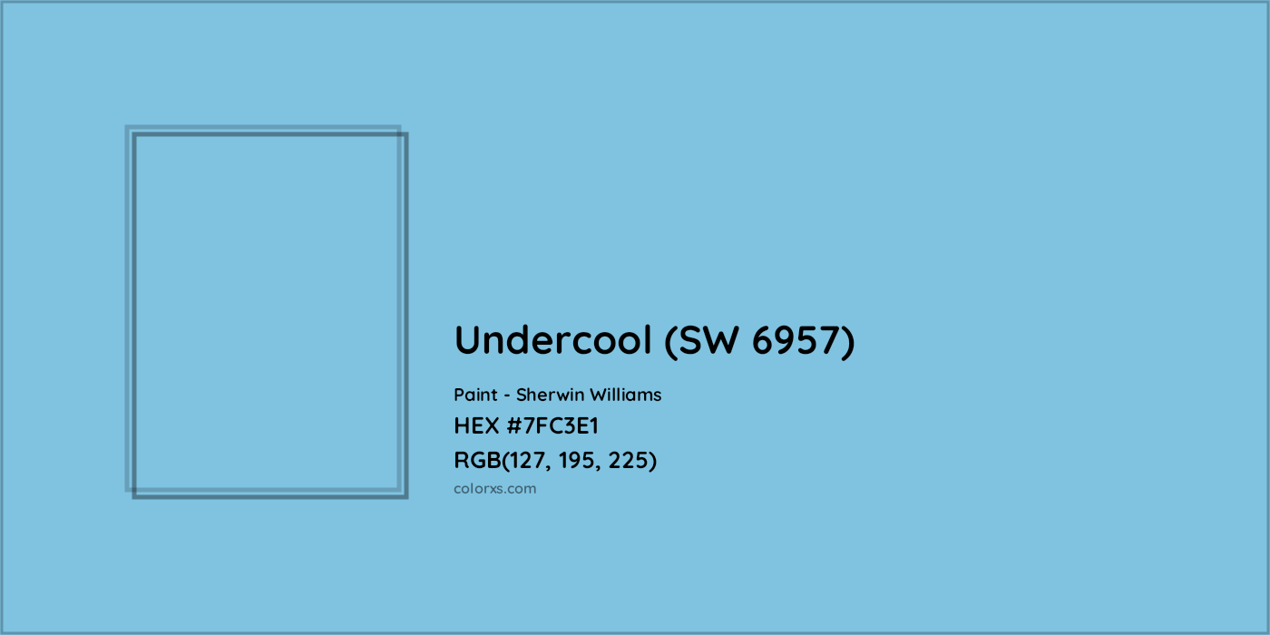 HEX #7FC3E1 Undercool (SW 6957) Paint Sherwin Williams - Color Code