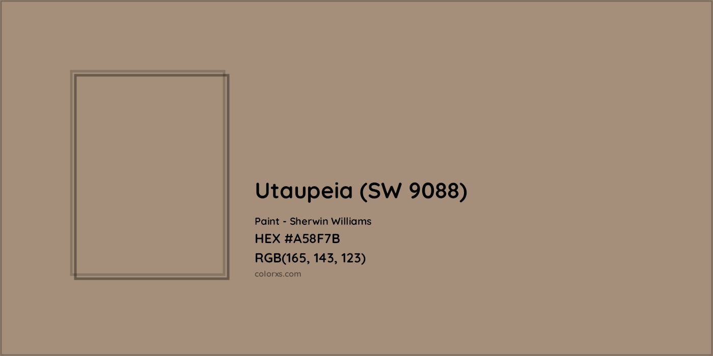 HEX #A58F7B Utaupeia (SW 9088) Paint Sherwin Williams - Color Code