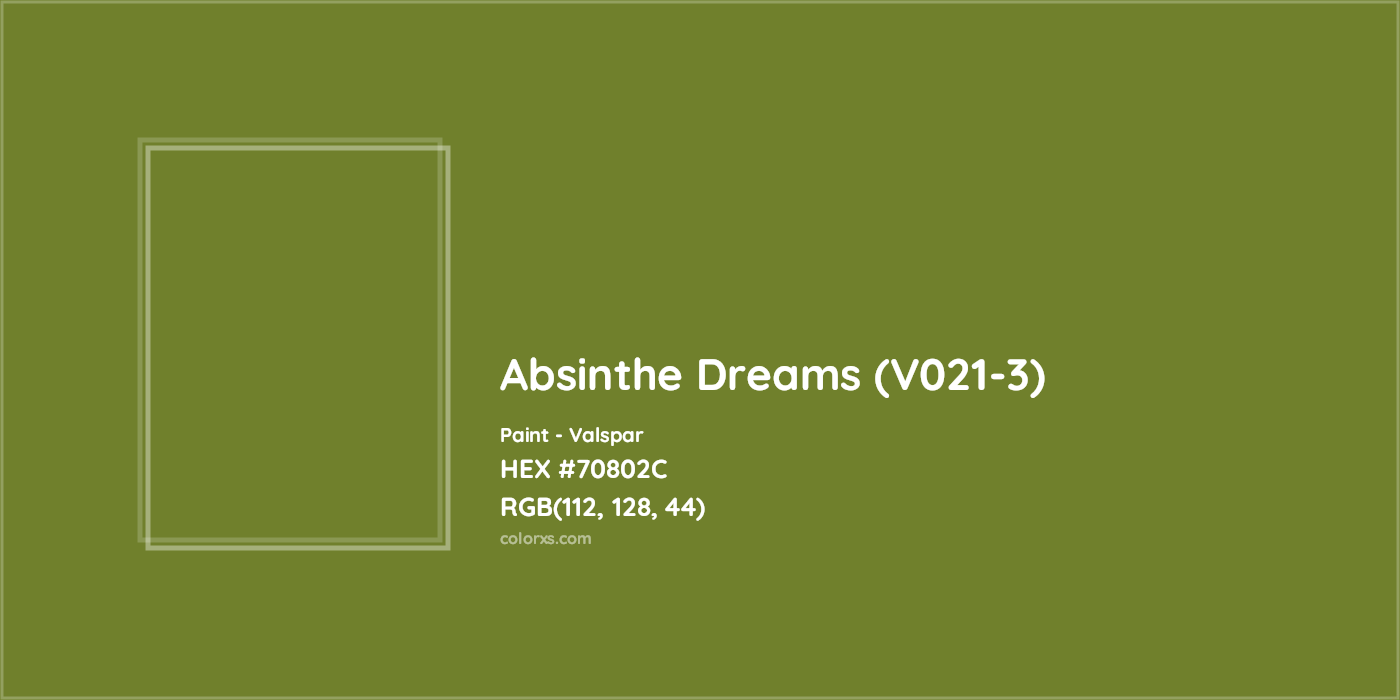 HEX #70802C Absinthe Dreams (V021-3) Paint Valspar - Color Code