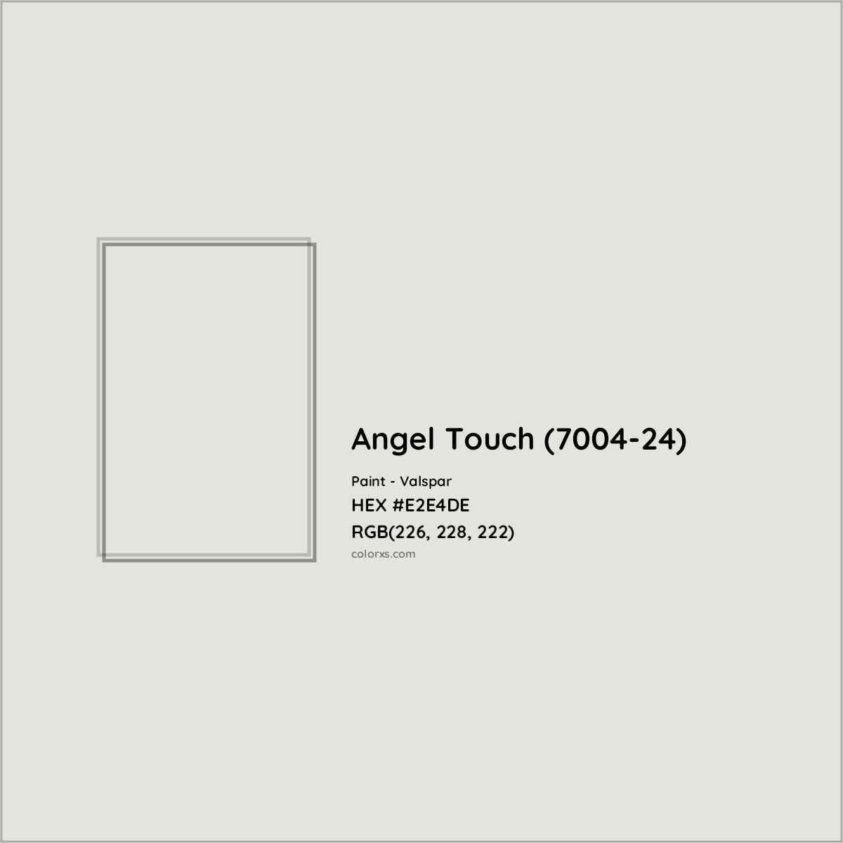 HEX #E2E4DE Angel Touch (7004-24) Paint Valspar - Color Code