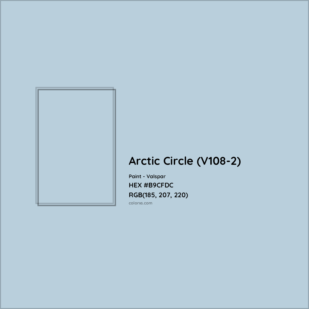 HEX #B9CFDC Arctic Circle (V108-2) Paint Valspar - Color Code