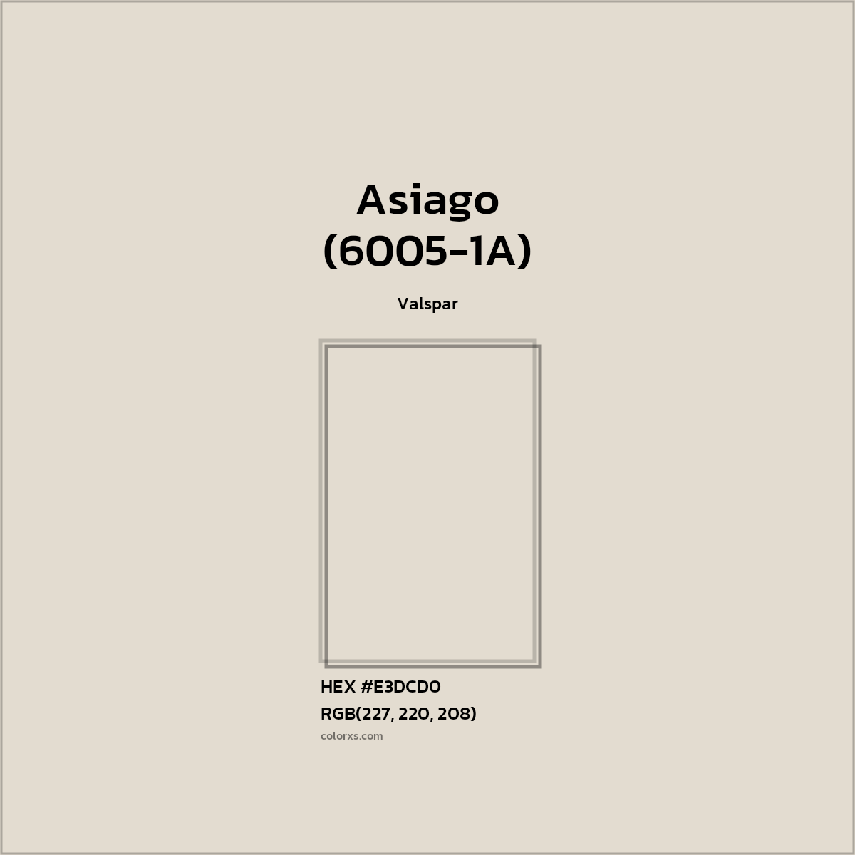 Valspar Asiago (60051A) Paint color codes, similar paints and colors