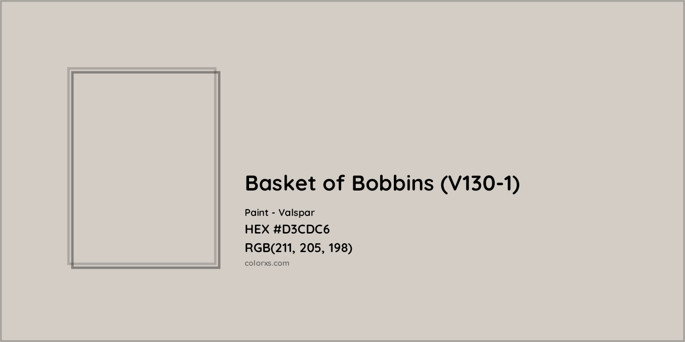 HEX #D3CDC6 Basket of Bobbins (V130-1) Paint Valspar - Color Code