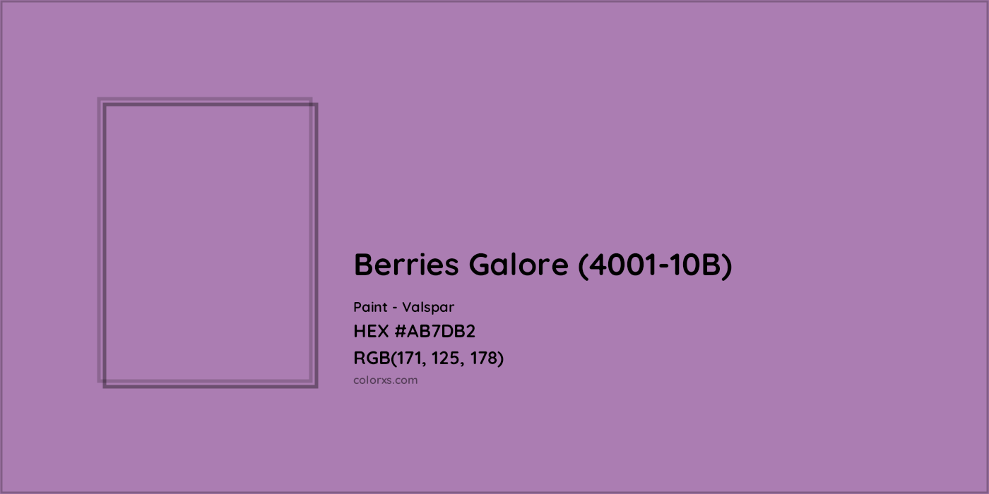 HEX #AB7DB2 Berries Galore (4001-10B) Paint Valspar - Color Code