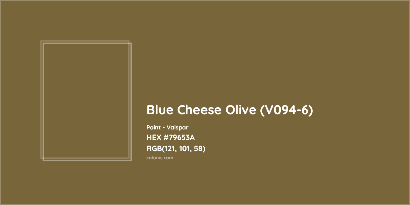 HEX #79653A Blue Cheese Olive (V094-6) Paint Valspar - Color Code