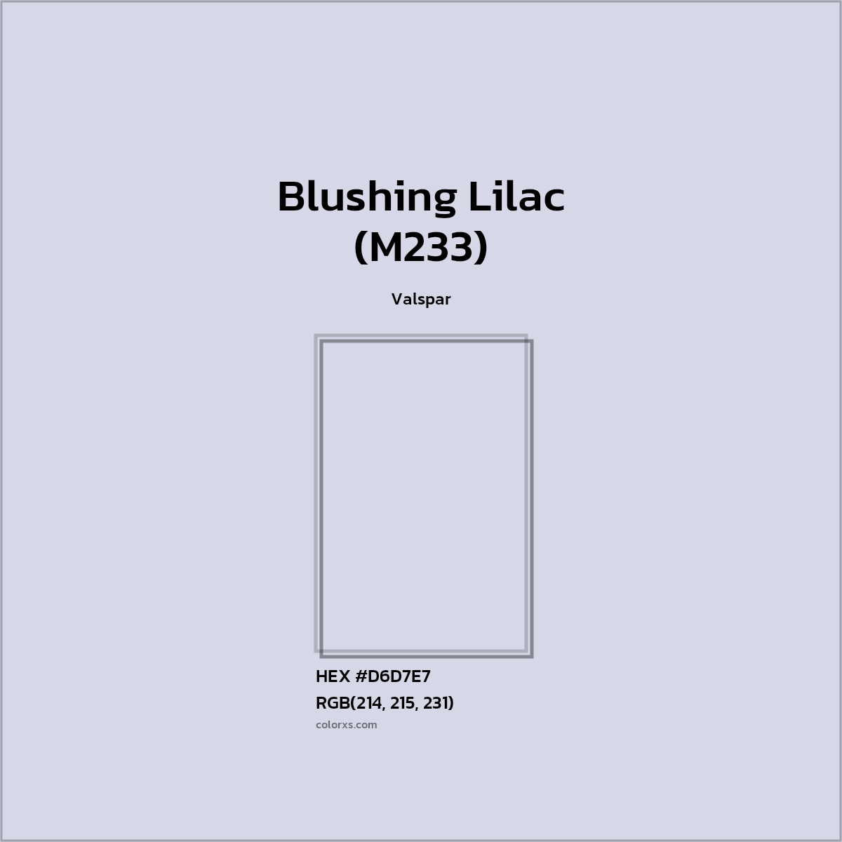 Valspar Blushing Lilac (M233) Paint color codes, similar paints and