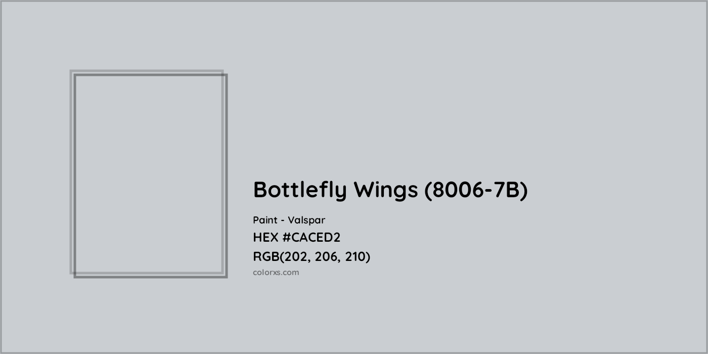 HEX #CACED2 Bottlefly Wings (8006-7B) Paint Valspar - Color Code