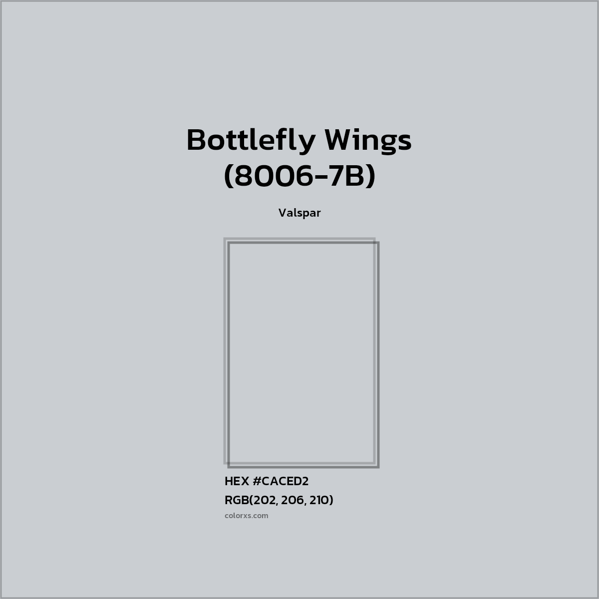 HEX #CACED2 Bottlefly Wings (8006-7B) Paint Valspar - Color Code
