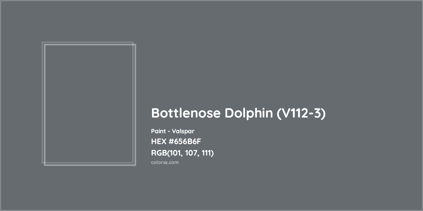 HEX #656B6F Bottlenose Dolphin (V112-3) Paint Valspar - Color Code