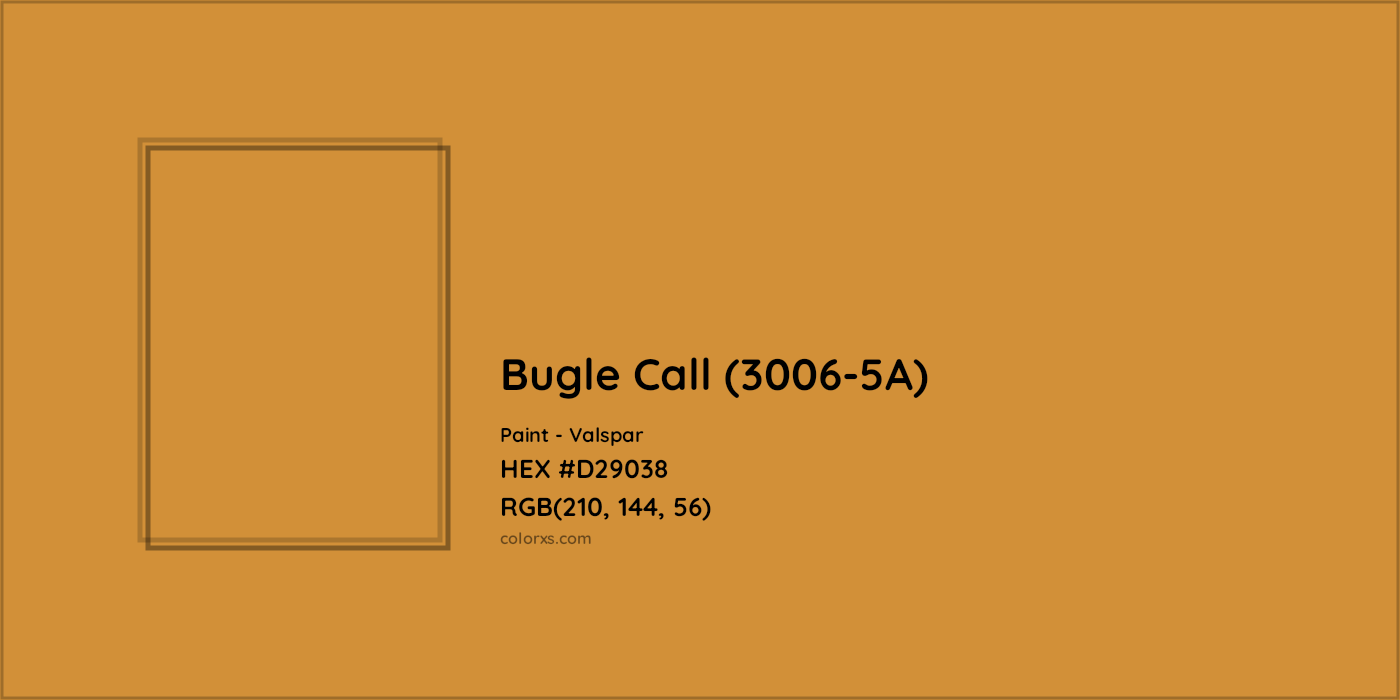 HEX #D29038 Bugle Call (3006-5A) Paint Valspar - Color Code