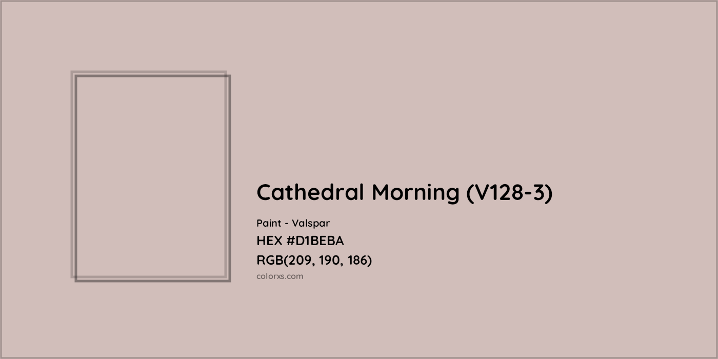 HEX #D1BEBA Cathedral Morning (V128-3) Paint Valspar - Color Code