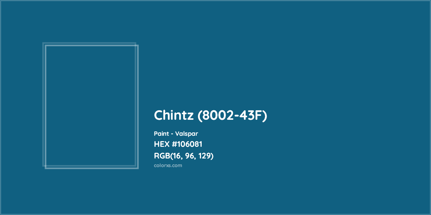 HEX #106081 Chintz (8002-43F) Paint Valspar - Color Code
