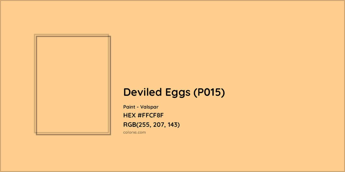 HEX #FFCF8F Deviled Eggs (P015) Paint Valspar - Color Code
