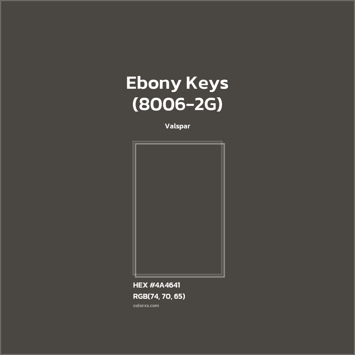 Valspar Ebony Keys (80062G) Paint color codes, similar paints and