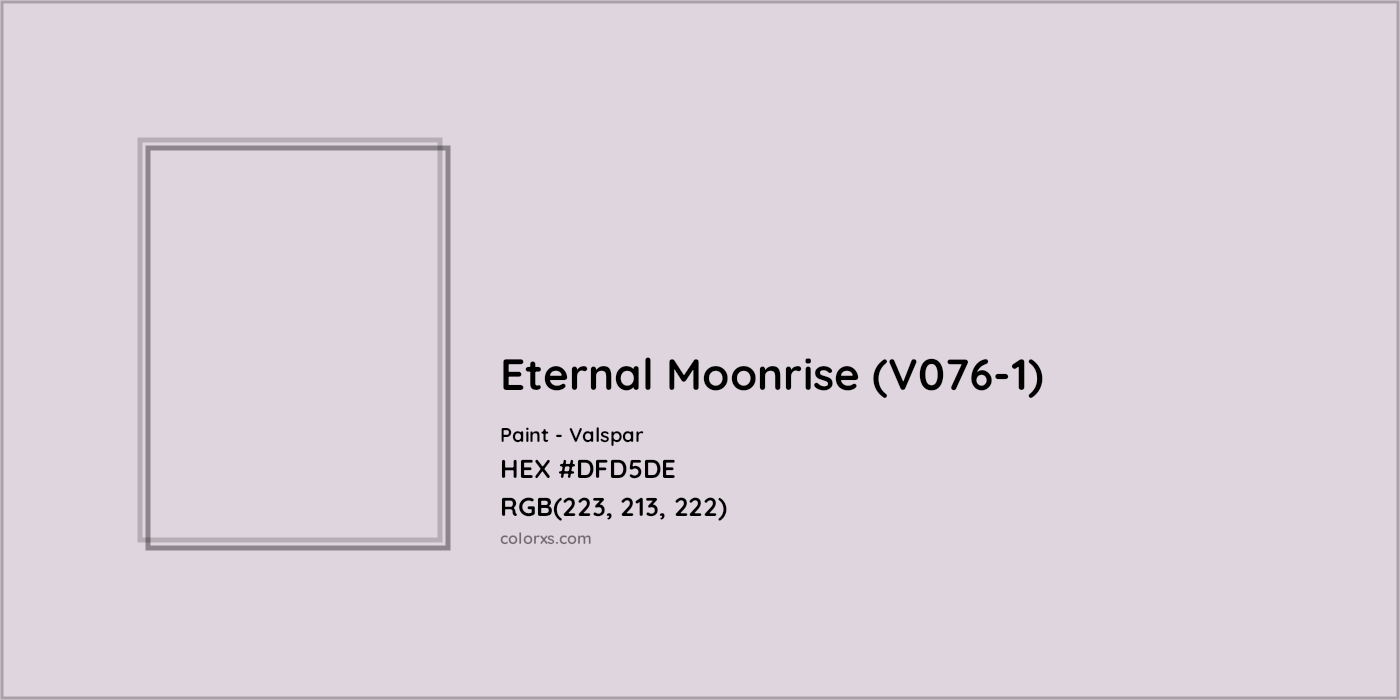 HEX #DFD5DE Eternal Moonrise (V076-1) Paint Valspar - Color Code