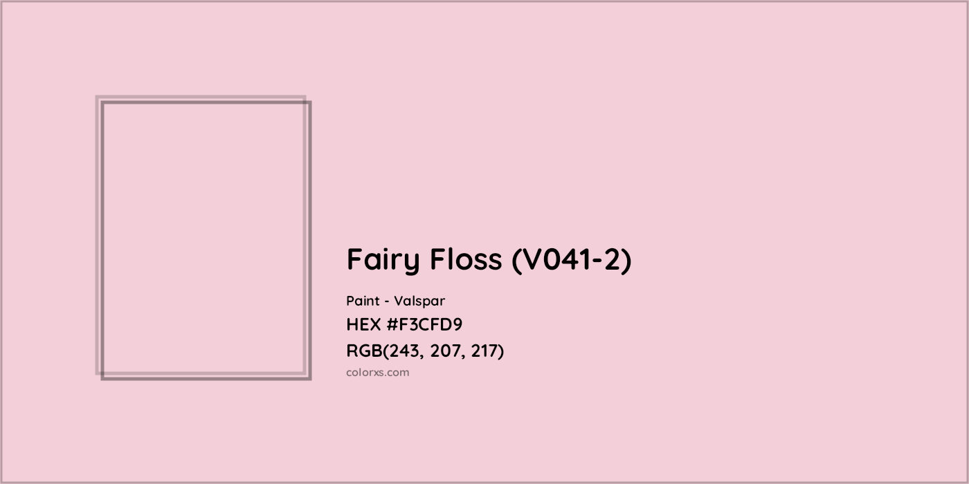 HEX #F3CFD9 Fairy Floss (V041-2) Paint Valspar - Color Code