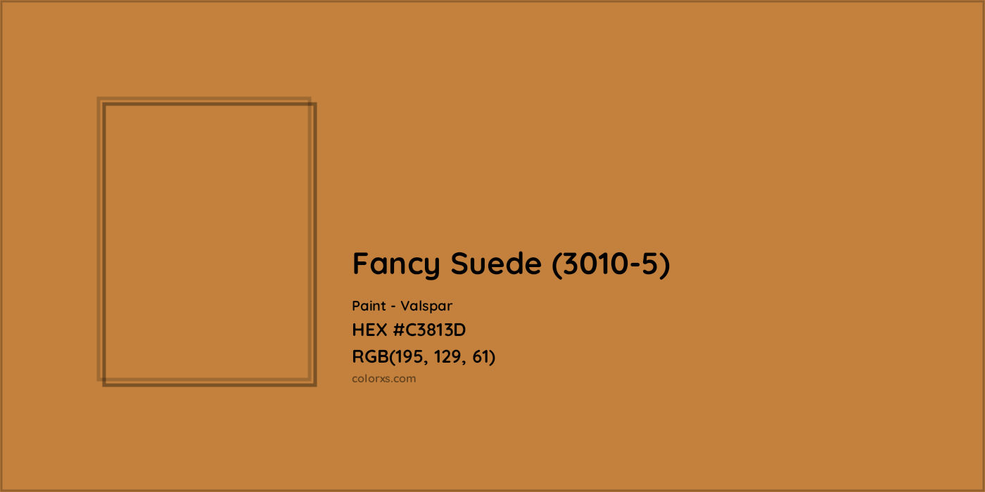HEX #C3813D Fancy Suede (3010-5) Paint Valspar - Color Code