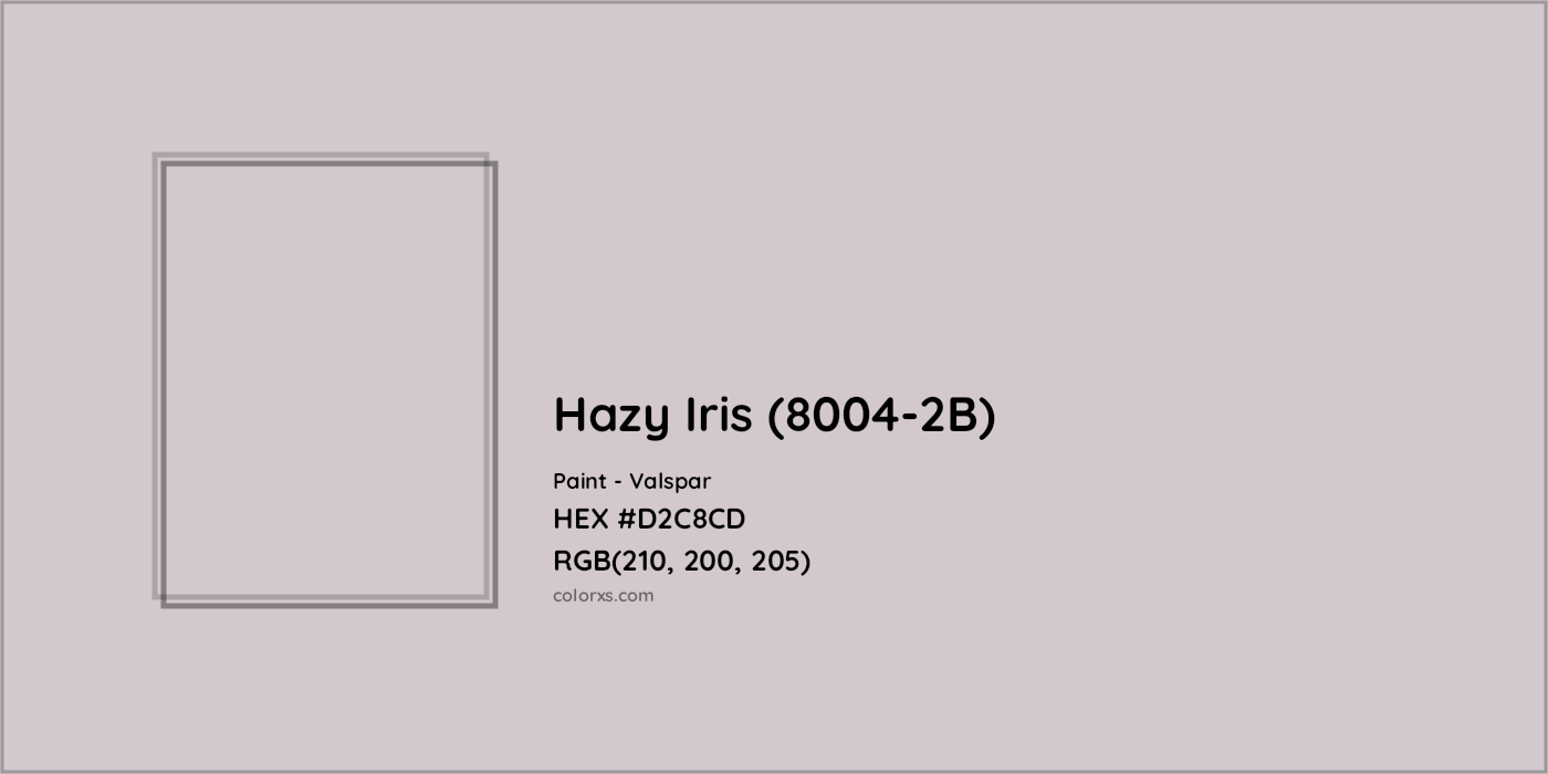 HEX #D2C8CD Hazy Iris (8004-2B) Paint Valspar - Color Code