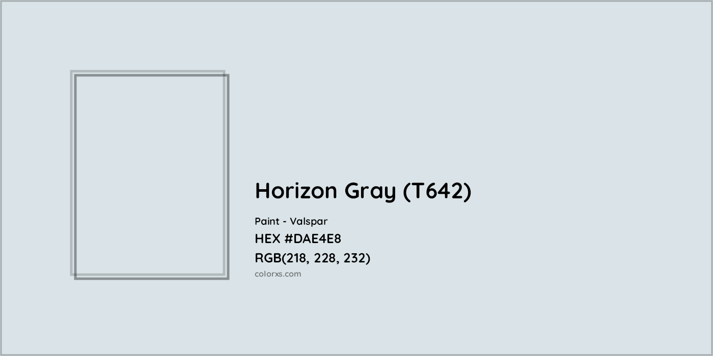 HEX #DAE4E8 Horizon Gray (T642) Paint Valspar - Color Code