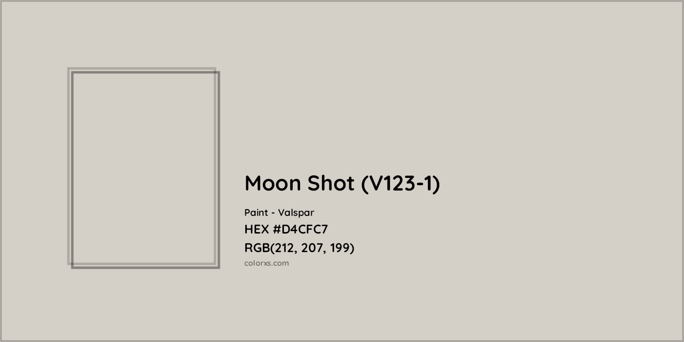 HEX #D4CFC7 Moon Shot (V123-1) Paint Valspar - Color Code