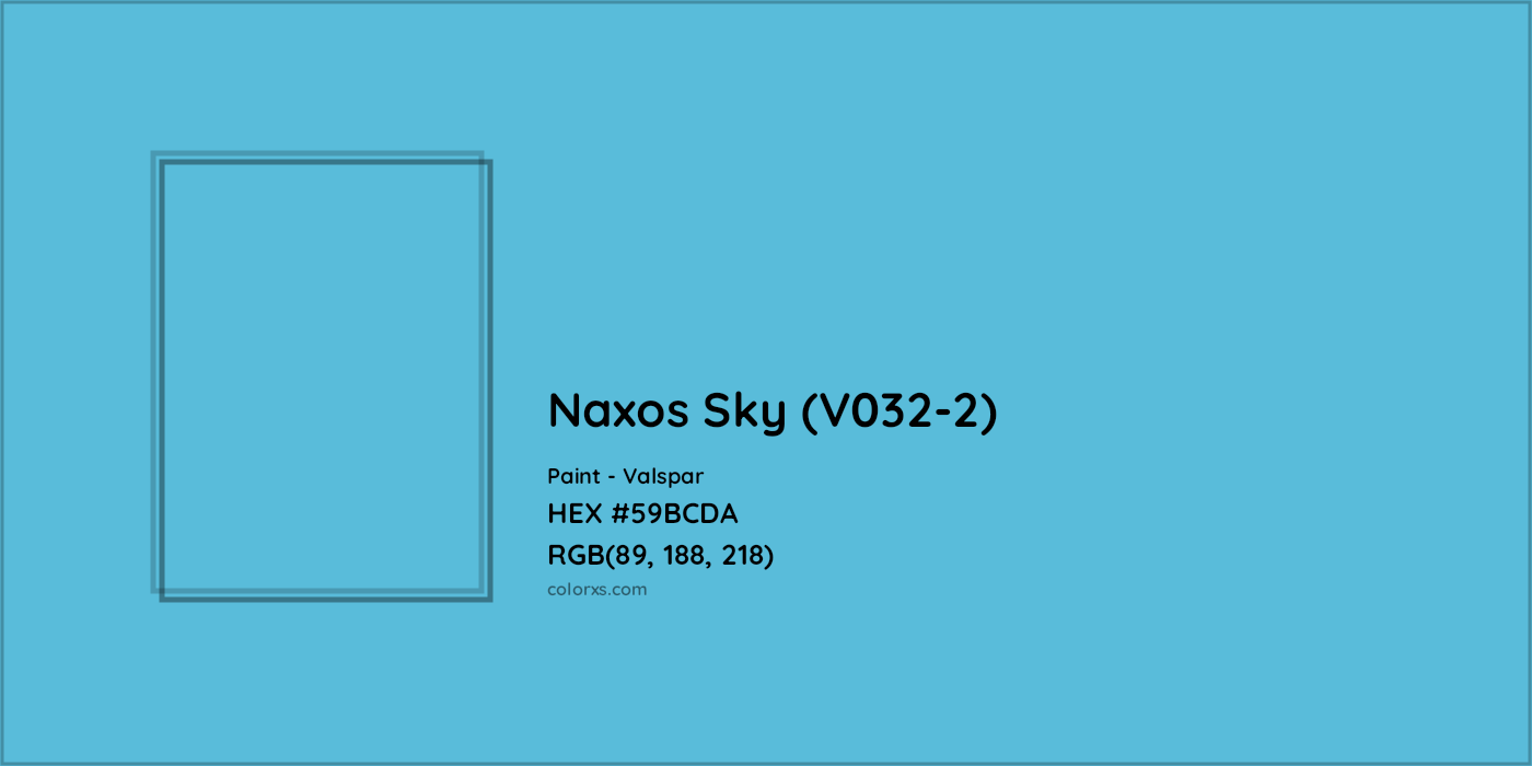 HEX #59BCDA Naxos Sky (V032-2) Paint Valspar - Color Code