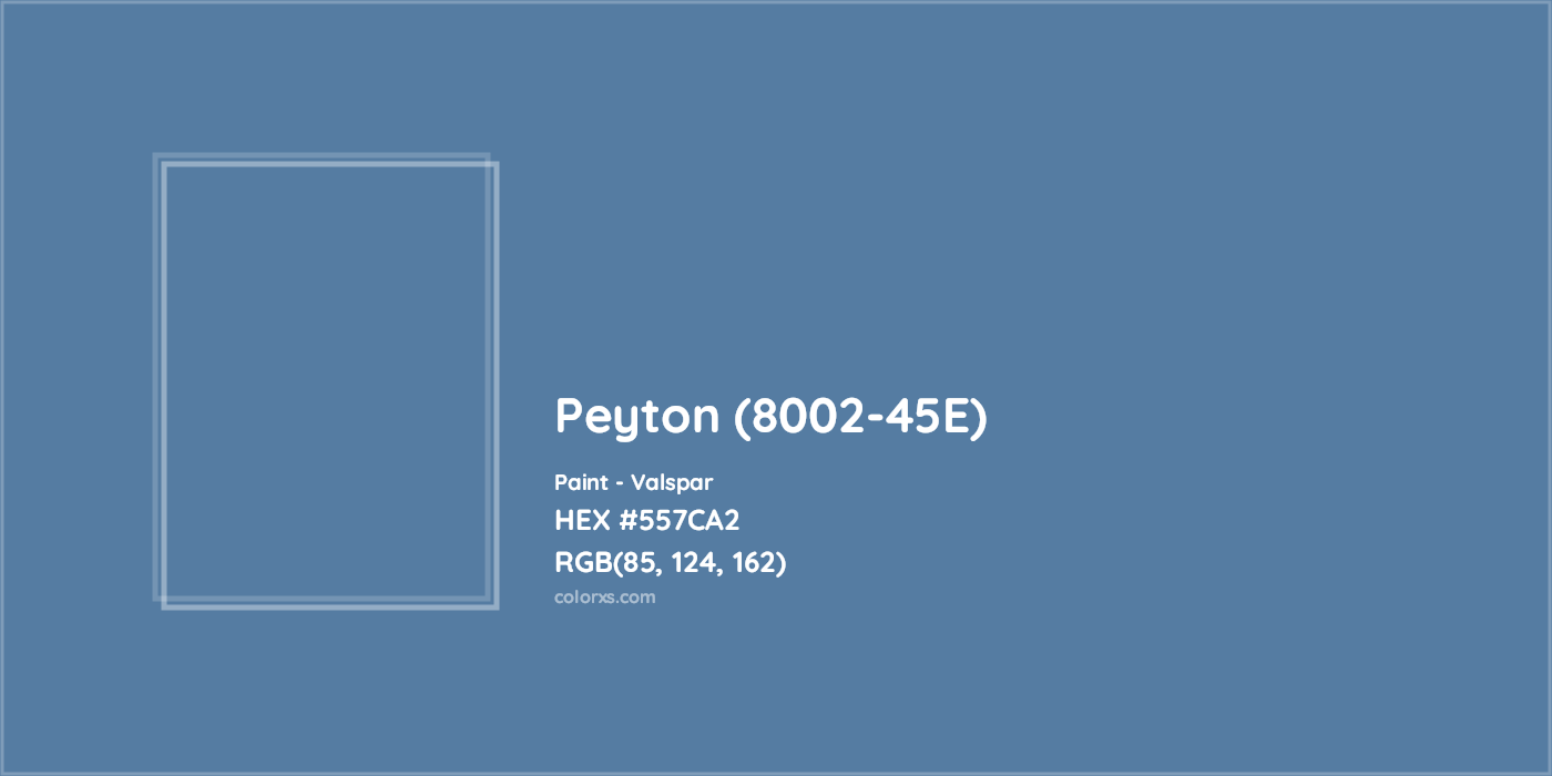 HEX #557CA2 Peyton (8002-45E) Paint Valspar - Color Code