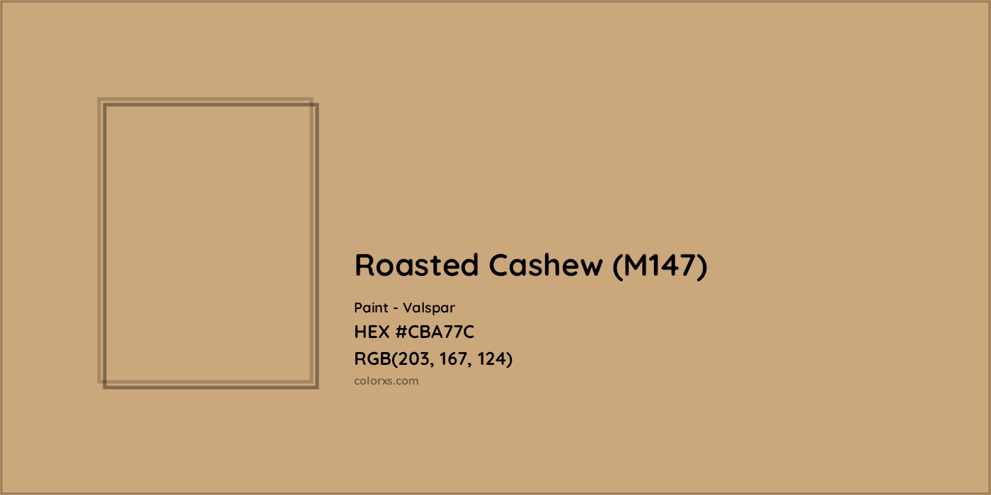 HEX #CBA77C Roasted Cashew (M147) Paint Valspar - Color Code