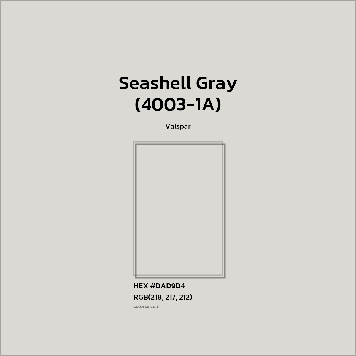 Valspar Seashell Gray (40031A) Paint color codes, similar paints and