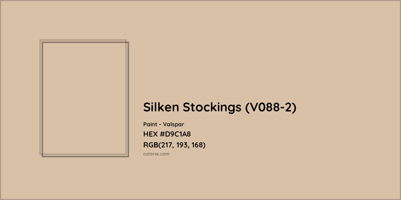 HEX #D9C1A8 Silken Stockings (V088-2) Paint Valspar - Color Code