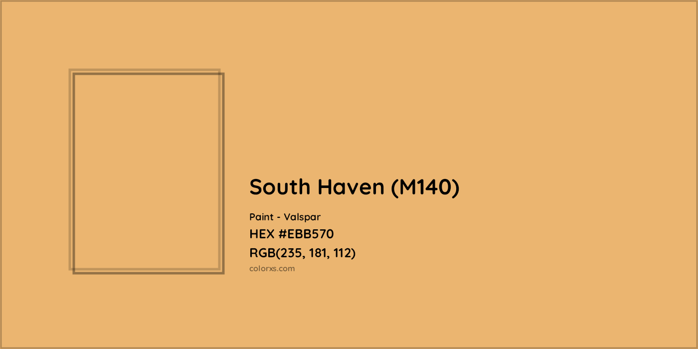 HEX #EBB570 South Haven (M140) Paint Valspar - Color Code