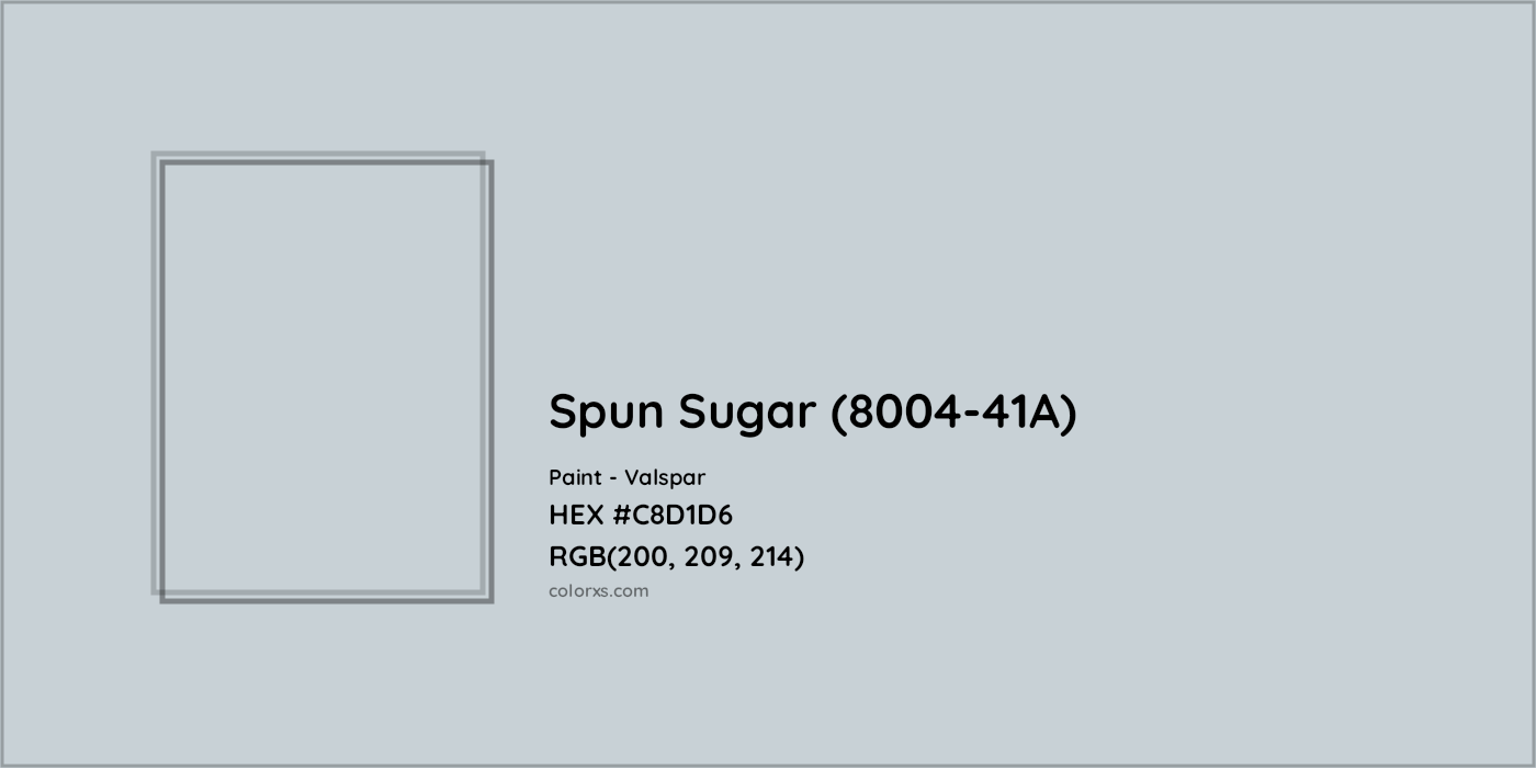HEX #C8D1D6 Spun Sugar (8004-41A) Paint Valspar - Color Code