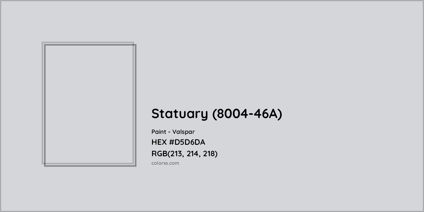 HEX #D5D6DA Statuary (8004-46A) Paint Valspar - Color Code