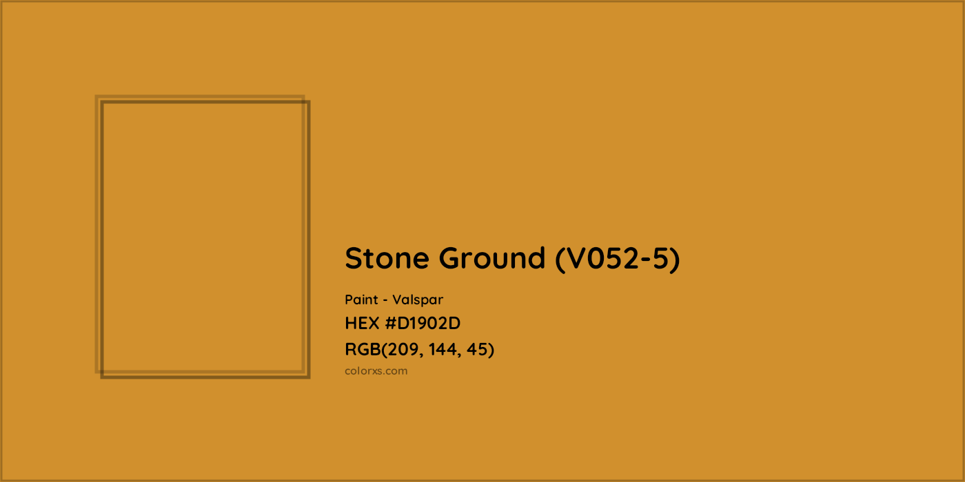 HEX #D1902D Stone Ground (V052-5) Paint Valspar - Color Code