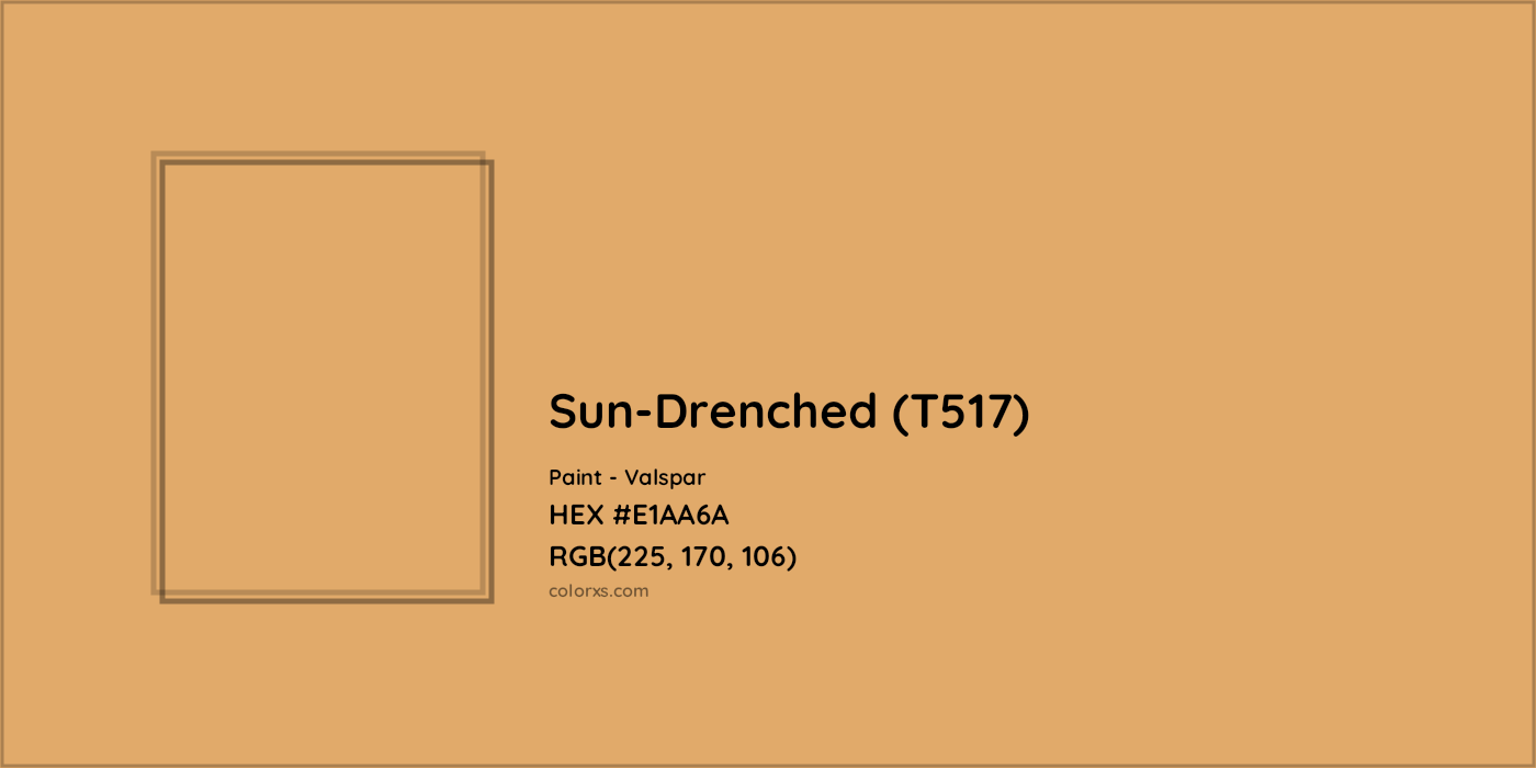 HEX #E1AA6A Sun-Drenched (T517) Paint Valspar - Color Code