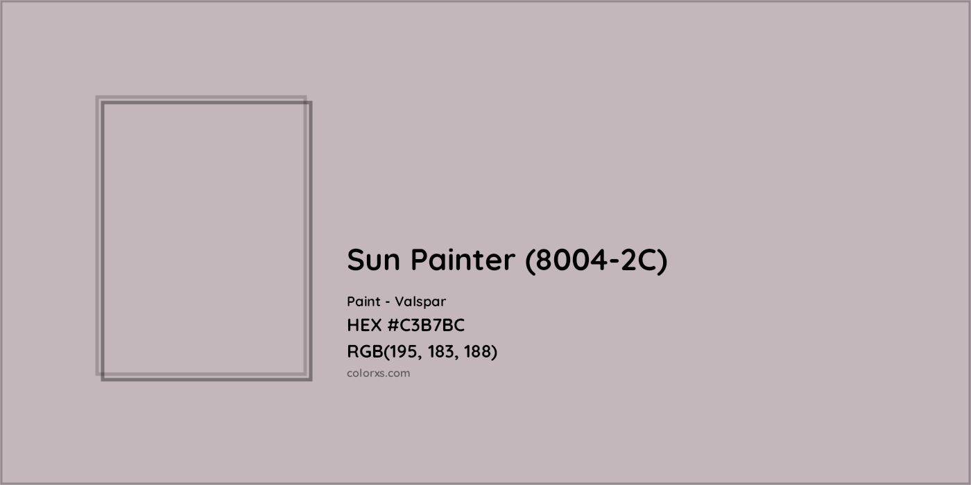 HEX #C3B7BC Sun Painter (8004-2C) Paint Valspar - Color Code