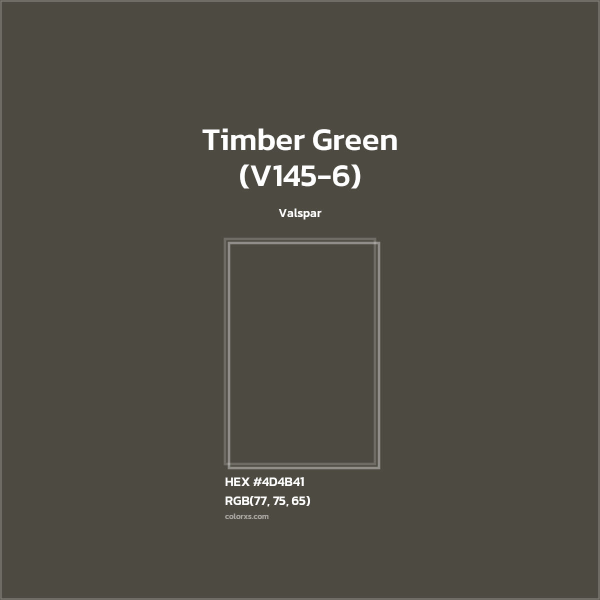 Valspar Timber Green (V1456) Paint color codes, similar paints and