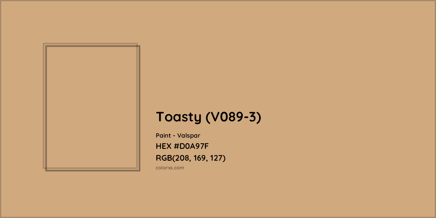 HEX #D0A97F Toasty (V089-3) Paint Valspar - Color Code